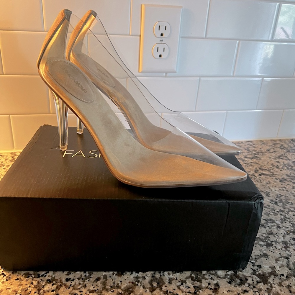 Clear Nude Heels
